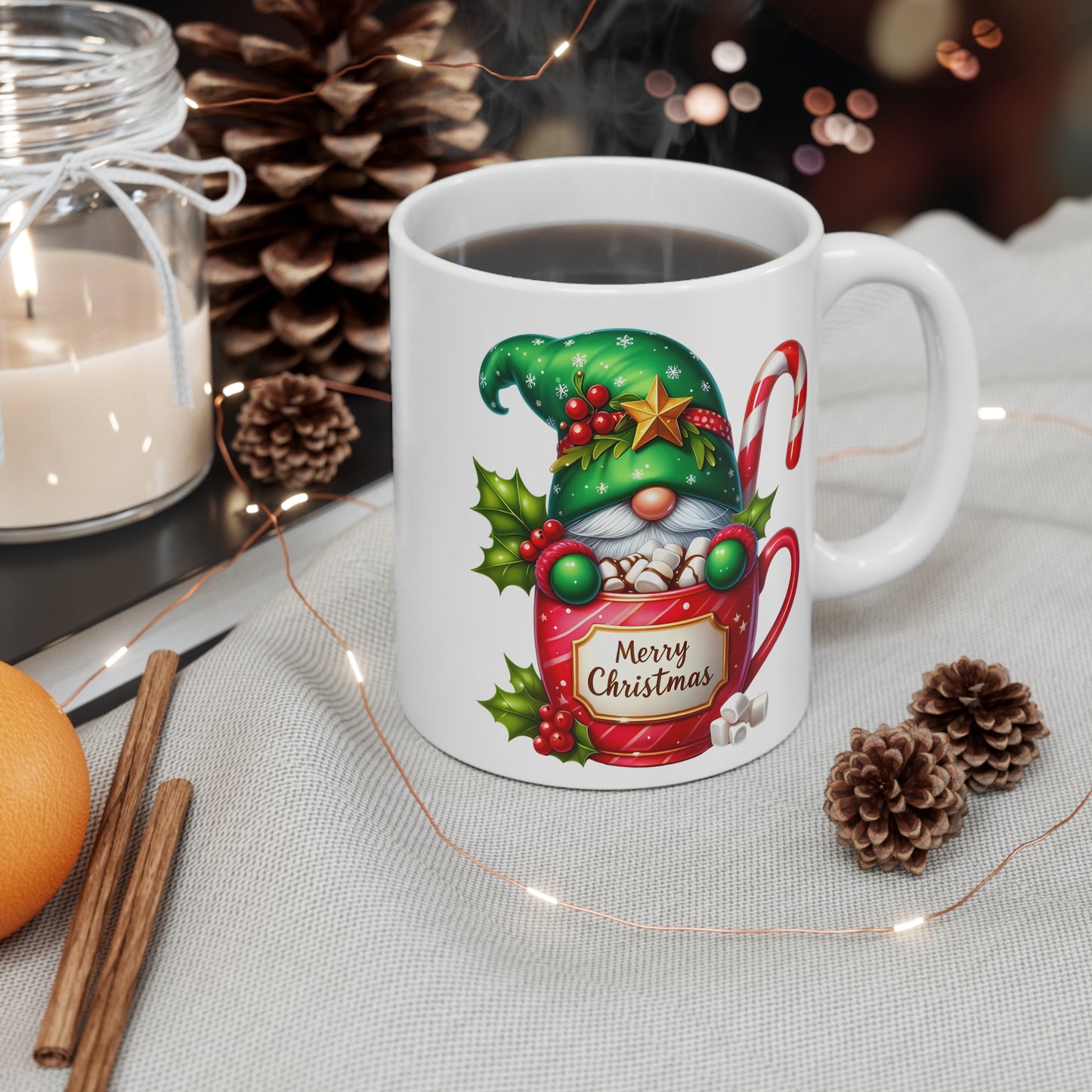 Gnome Christmas Mug 11oz