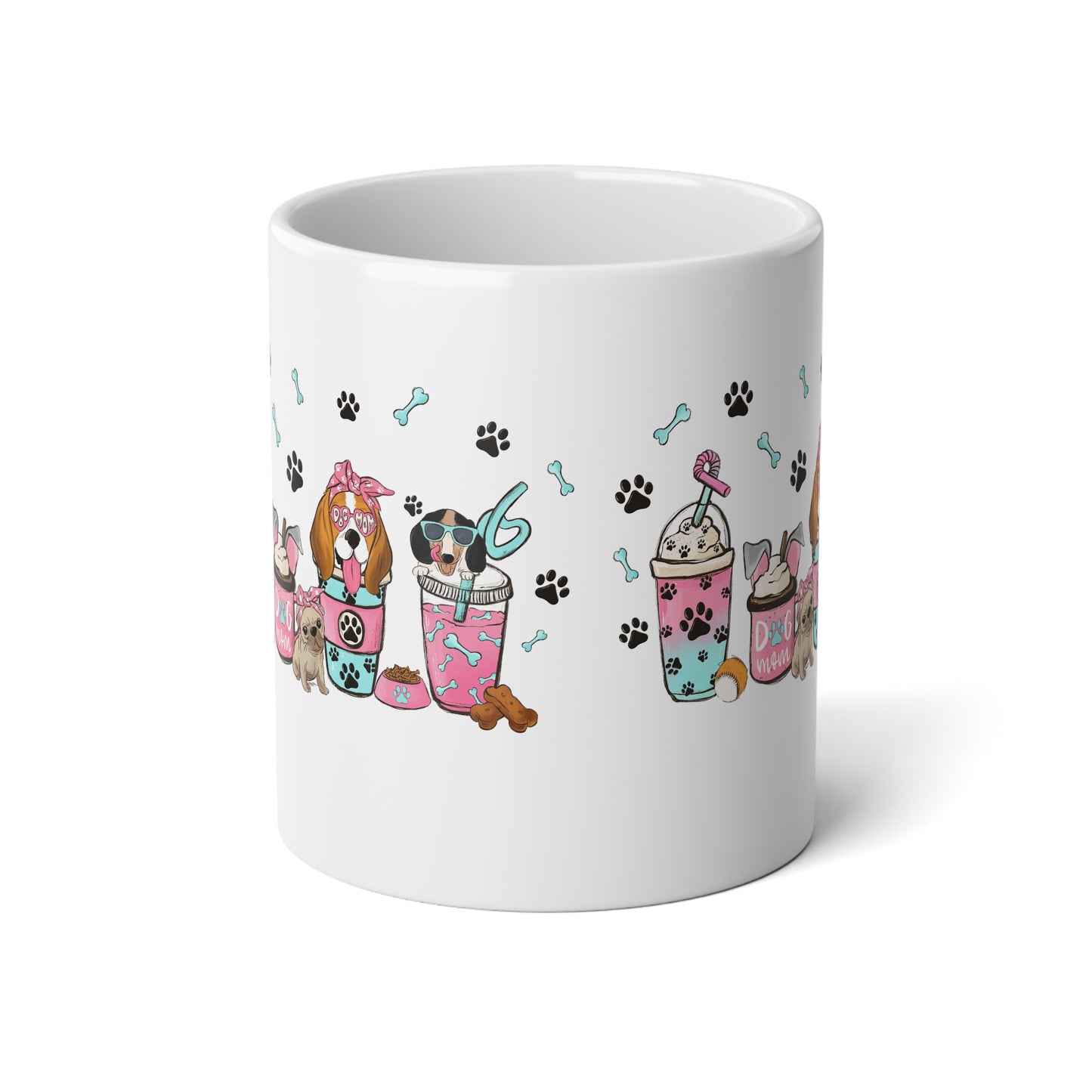 Dog Mom Jumbo Mug, 20oz - Cute Coffee Lover Gift