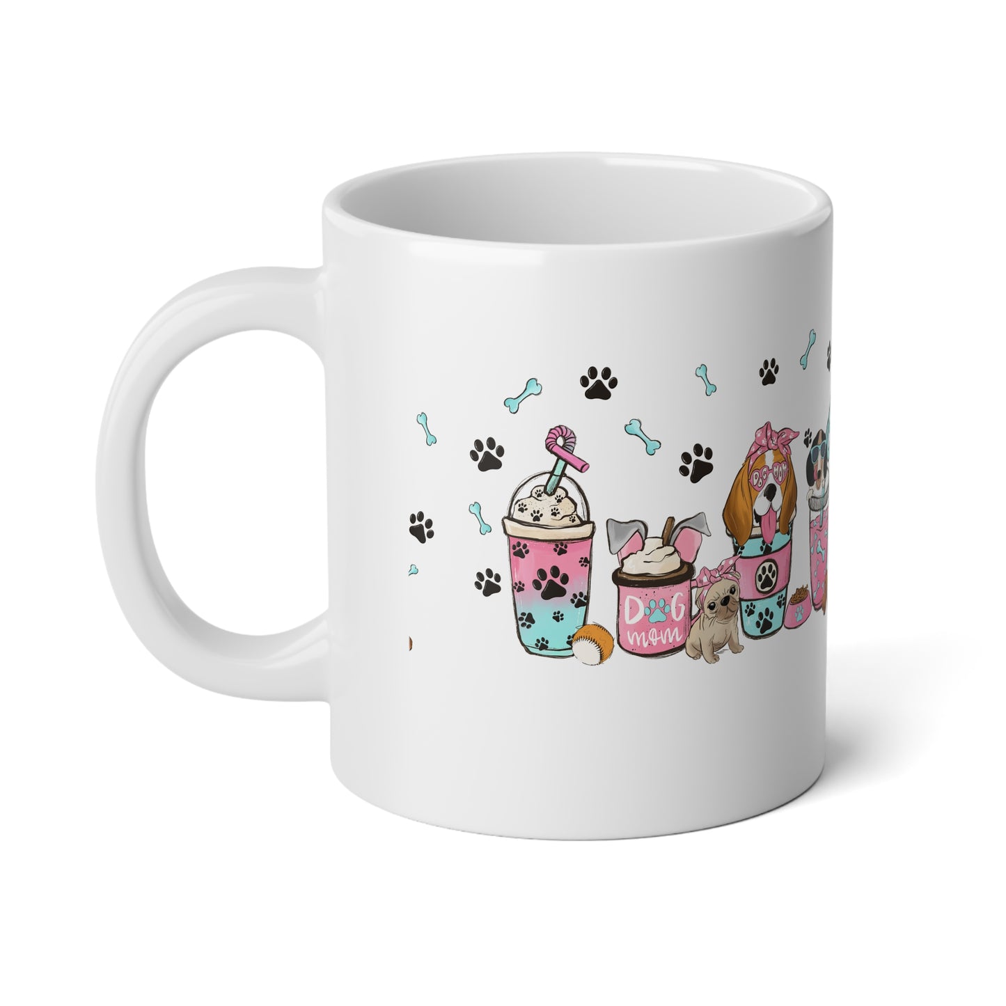 Dog Mom Jumbo Mug, 20oz - Cute Coffee Lover Gift