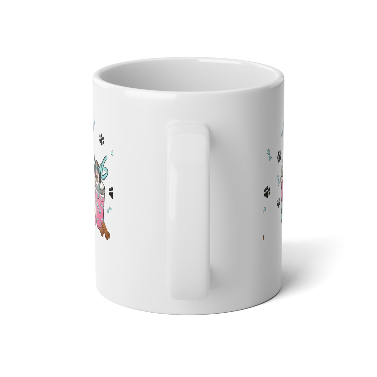 Dog Mom Jumbo Mug, 20oz - Cute Coffee Lover Gift